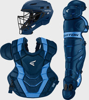 Easton Elite X Adult Catchers Box Set - Navy/Columbia Blue