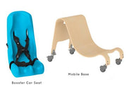 Large  ST Booster Car Seat  w/ Mobile Base - AQUA