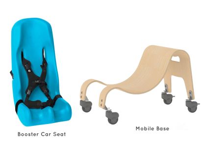 Small  ST Booster Car Seat  w/ Mobile Base - AQUA