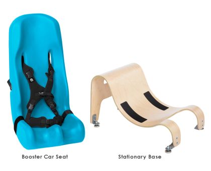 Large  ST Booster Car Seat  w/ Stationary Base - AQUA
