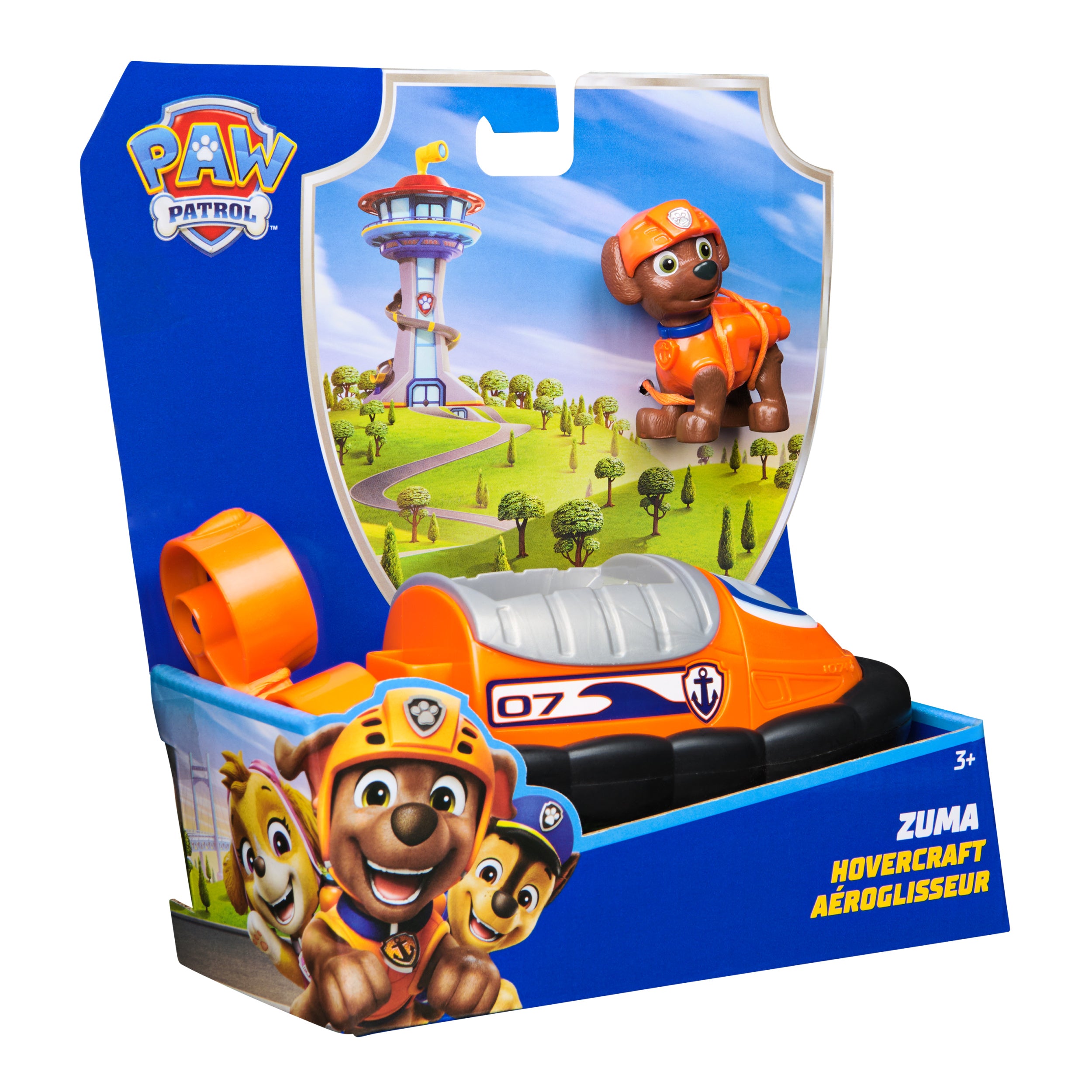 PAW Patrol, Zuma’s Hovercraft, Toy Vehicle with Collectible Action Figure, Sustainably Minded Kids Toys for Boys & Girls Ages 3 and Up