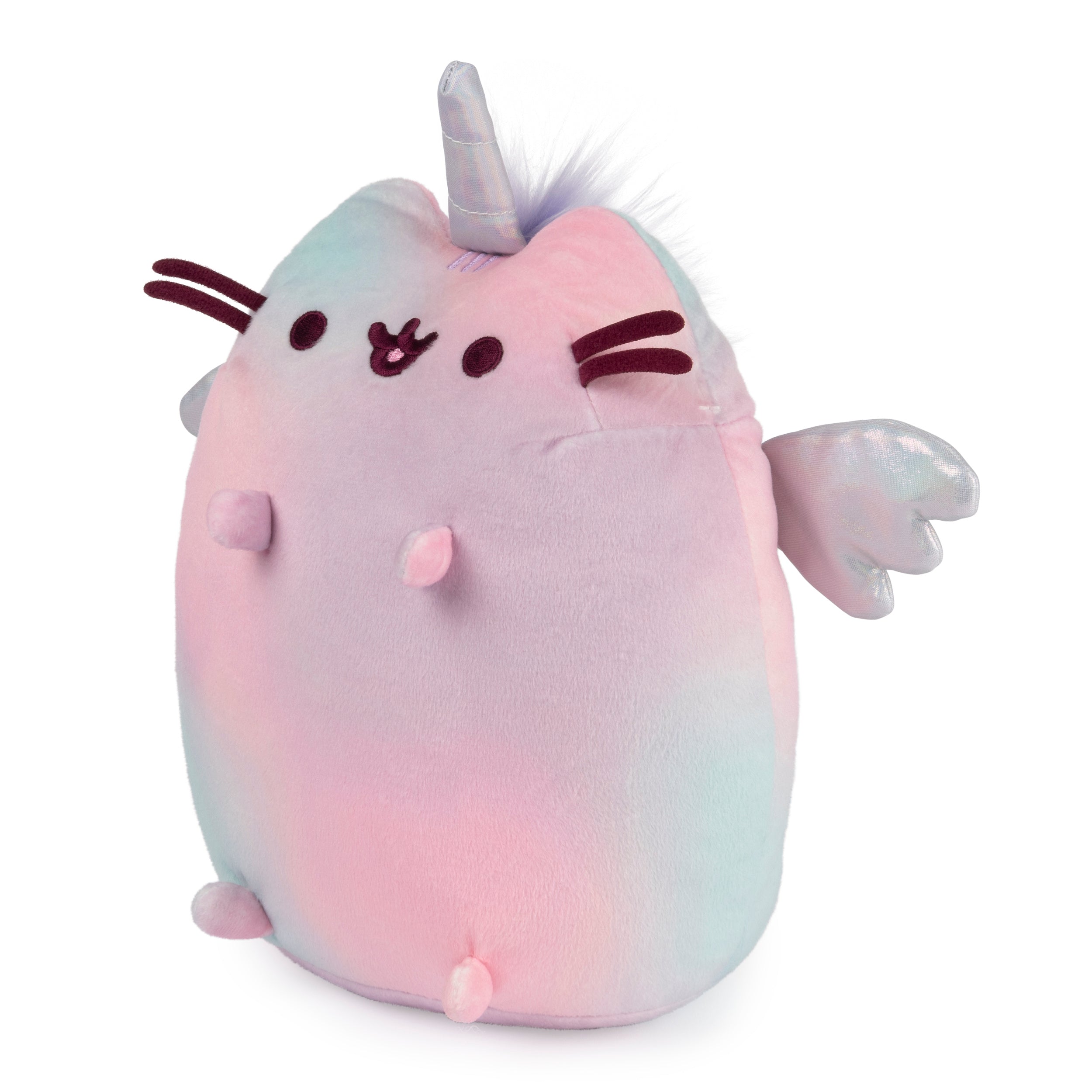 GUND Pusheen Magic Swirl Pusheenicorn Plush Cat Stuffed Animal for Ages 8 and Up, Pink/Blue/Purple, 9.5”