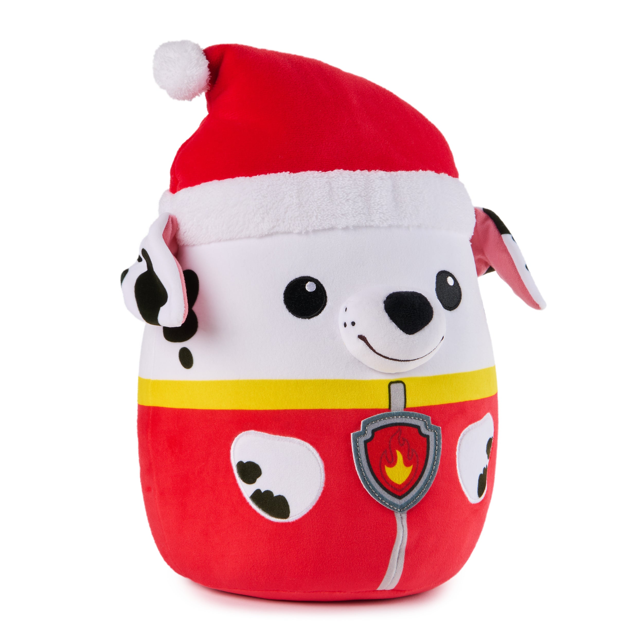 PAW Patrol Winter Holiday Marshall Squish Plush, Official Toy from the Hit Cartoon, Special Edition Squishy Stuffed Animal for Ages 1 and Up, 12”