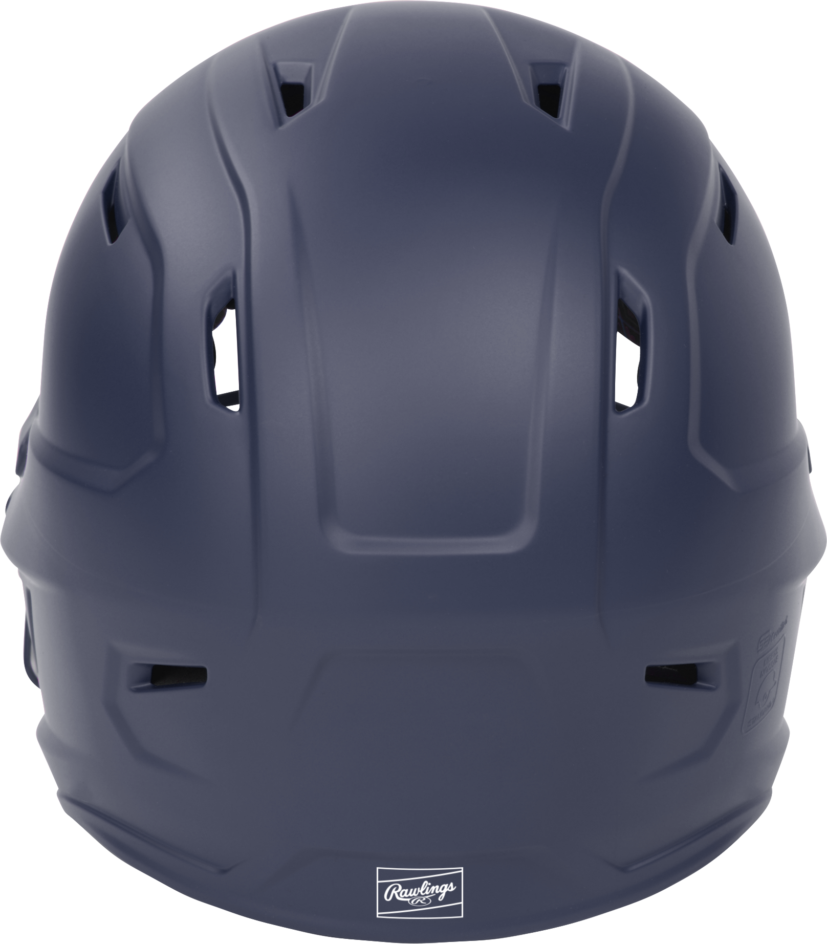 Rawlings Mach Hi-Viz Senior Matte Batting Helmet With Hi-Viz Face Guard - Navy
