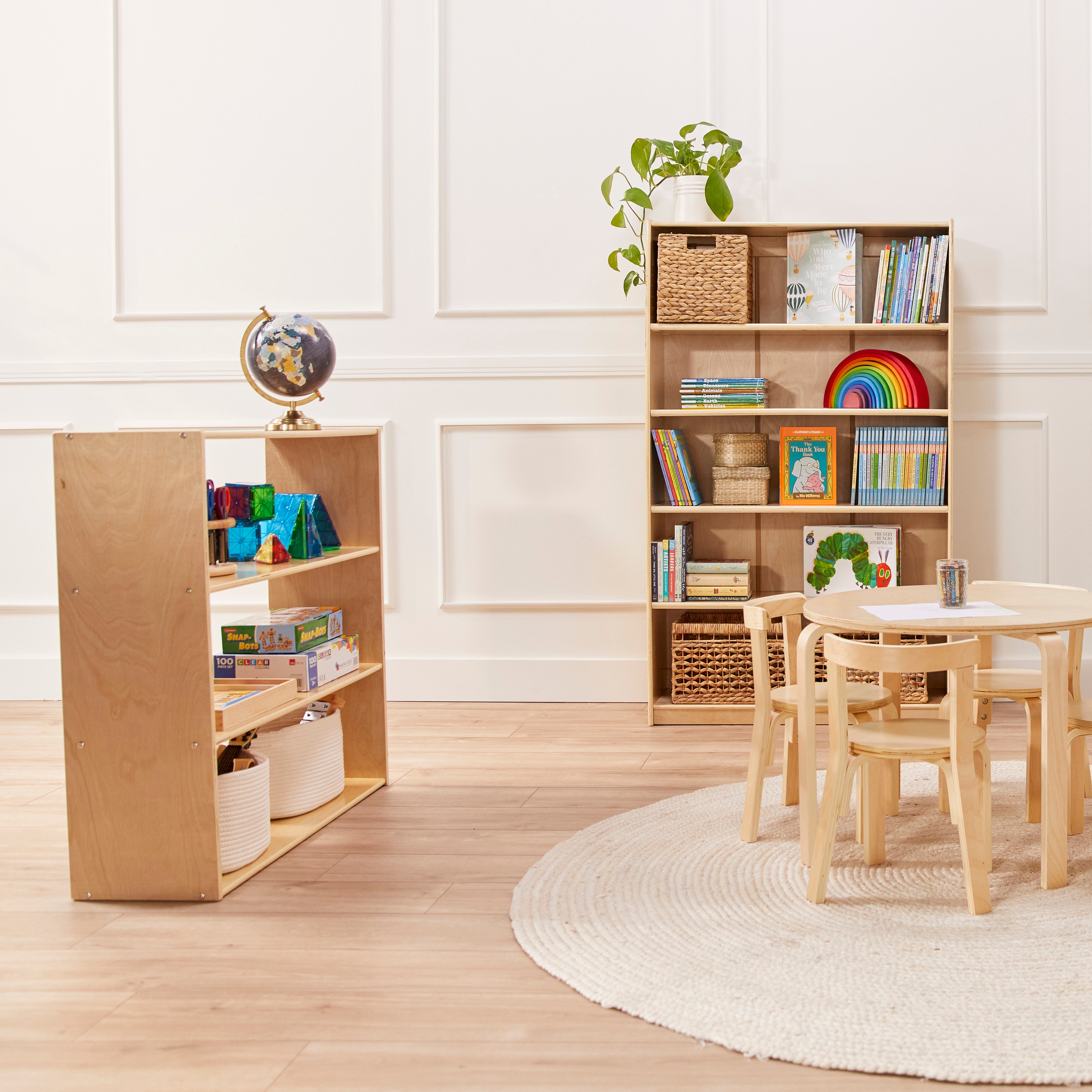 Streamline 3-Shelf Storage Cabinet without Back 36in H - Natural