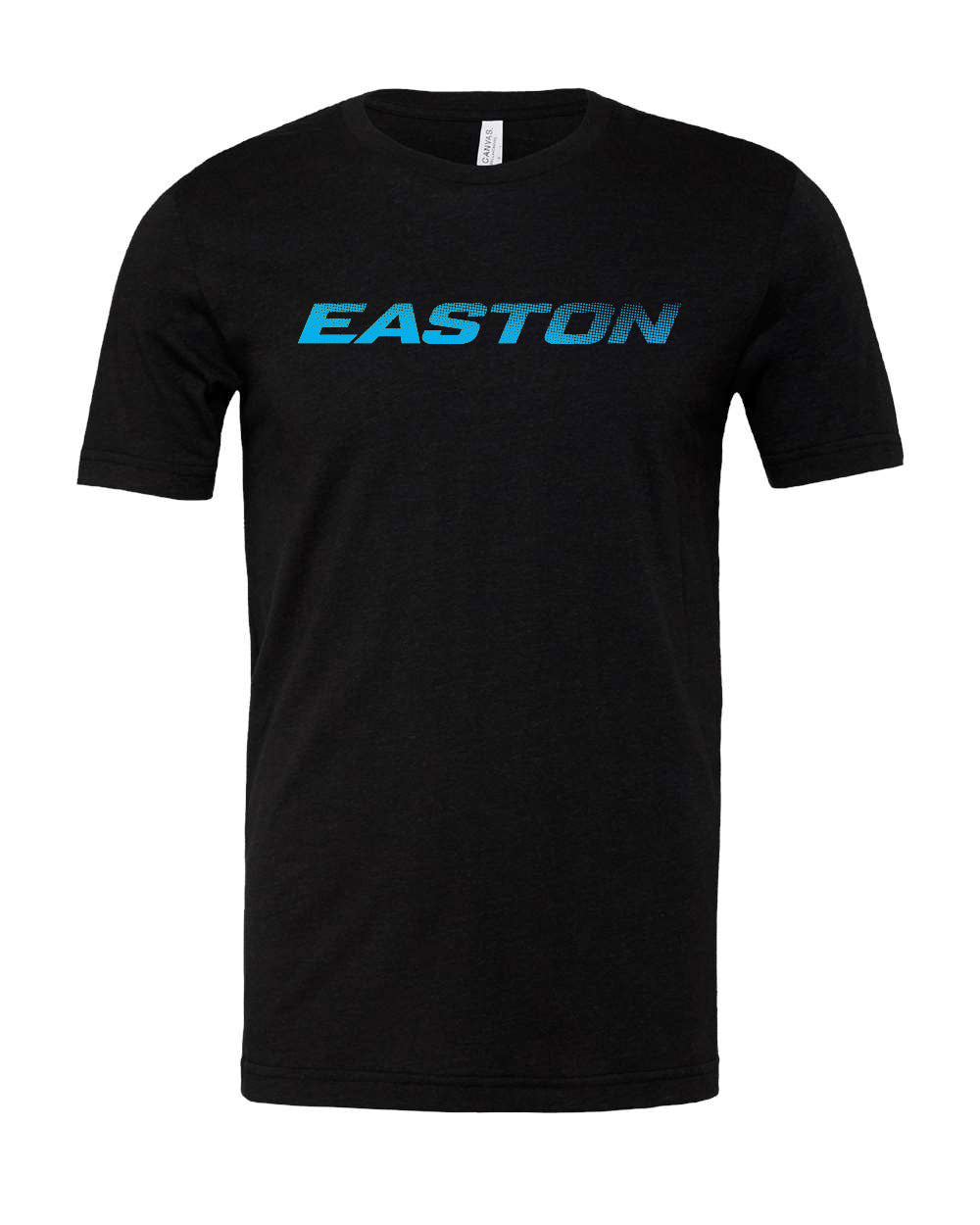 Easton Adult Logo T-Shirt - Small - Black Heather/ Blue Fade