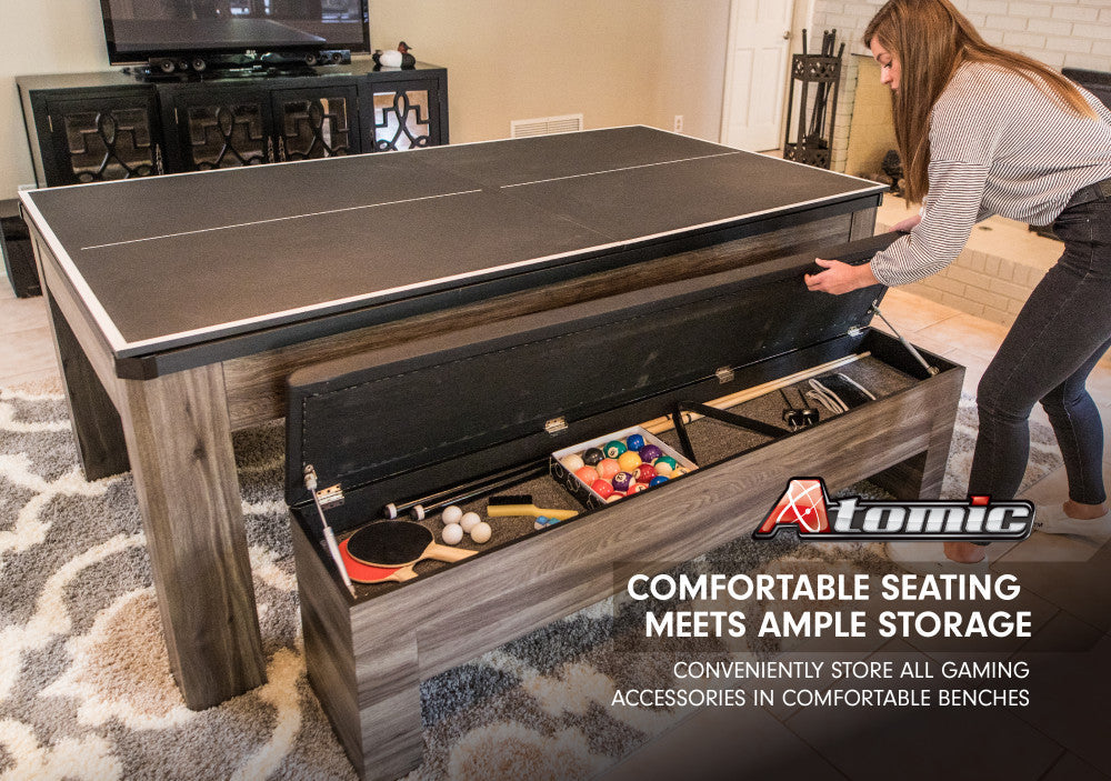 Atomic Hampton 3 In 1 Pool/Table Tennis Dining Table