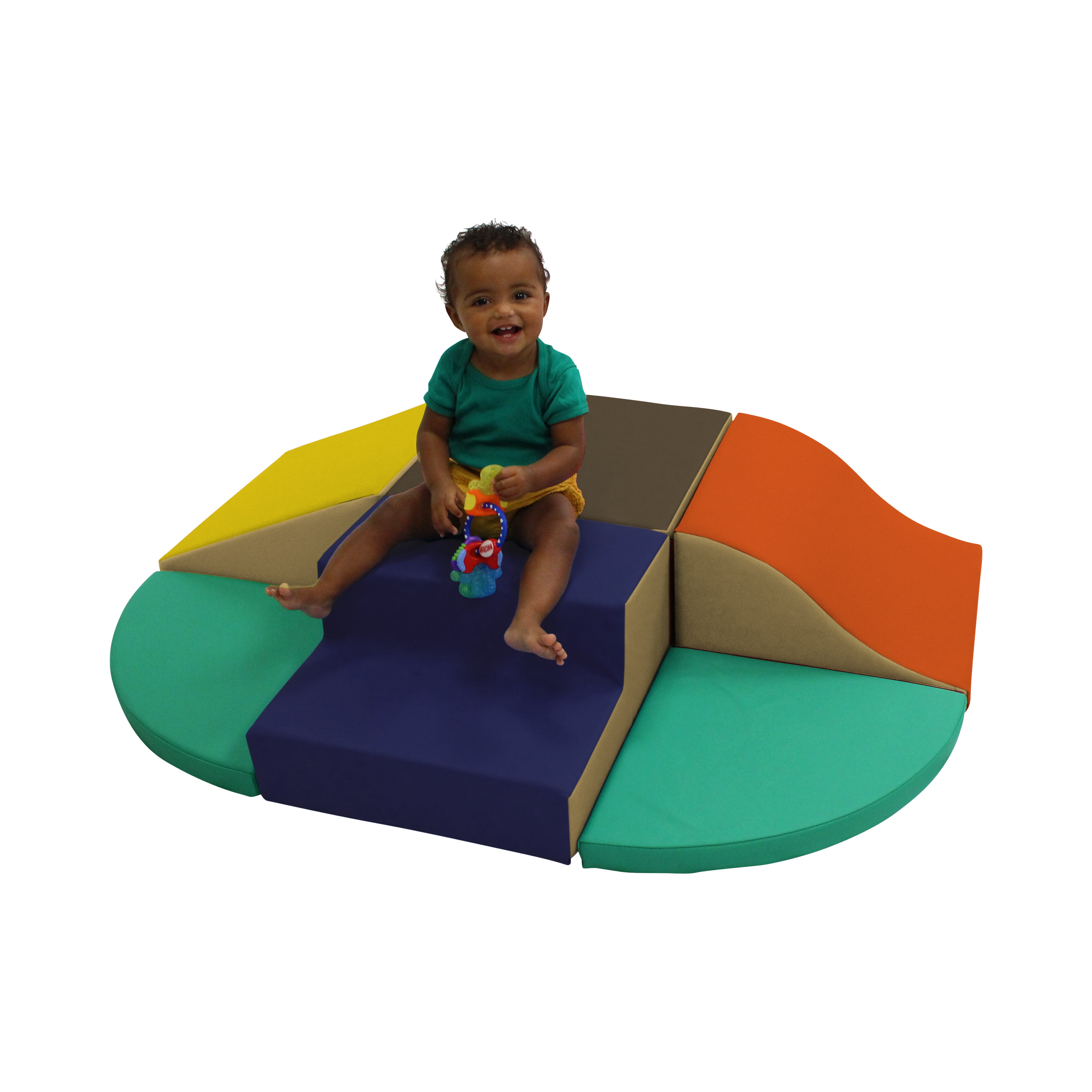 SoftScape Toddler Playtime All Around Climber - Navy/Orange