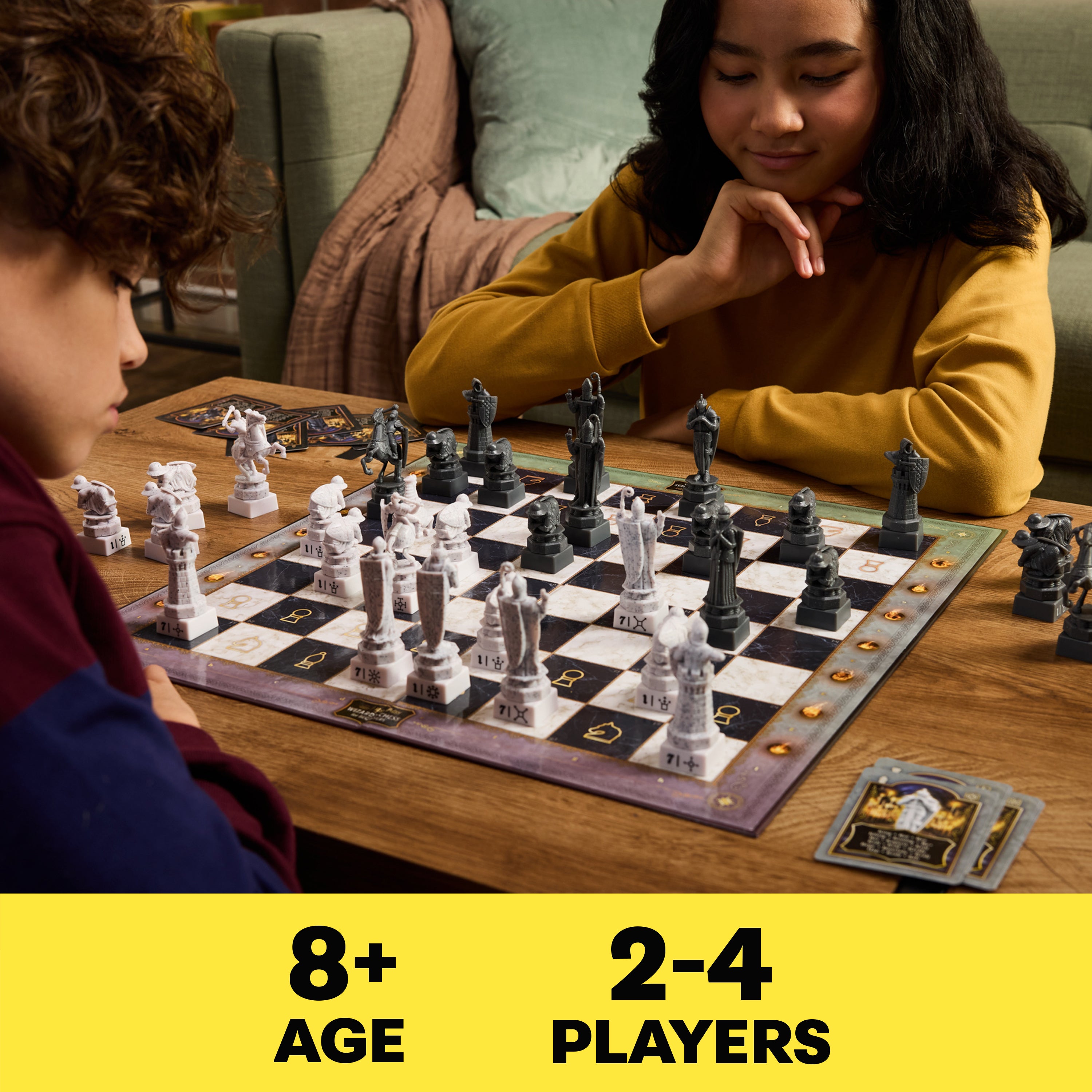 Spin Master Games, Wizarding World of Harry Potter Chess Teacher, Beginner Chess Set, Learn to Play Game for Beginners, Strategy Game for Muggles, for Kids & Family, 2 Players, for Ages 8 & Up