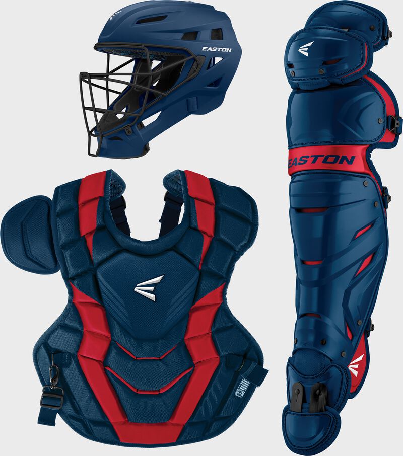 Easton Elite X Intermediate Catchers Box Set - Navy/Red