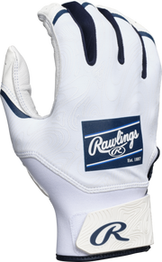 Rawlings Adult Clout  Batting Gloves - Small - White/Navy