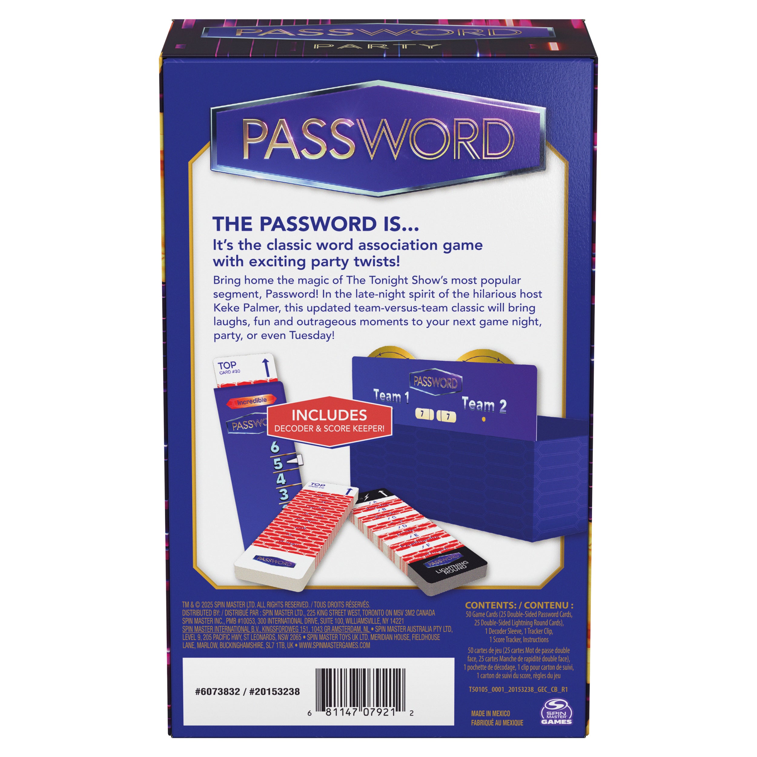 Spin Master Games, Password Party Game, As Seen on The Tonight Show with Keke Palmer , The Viral Party Card Game for Teens & Adults, Friendsgiving, Birthdays, 4+ Players, for Ages 14 & Up