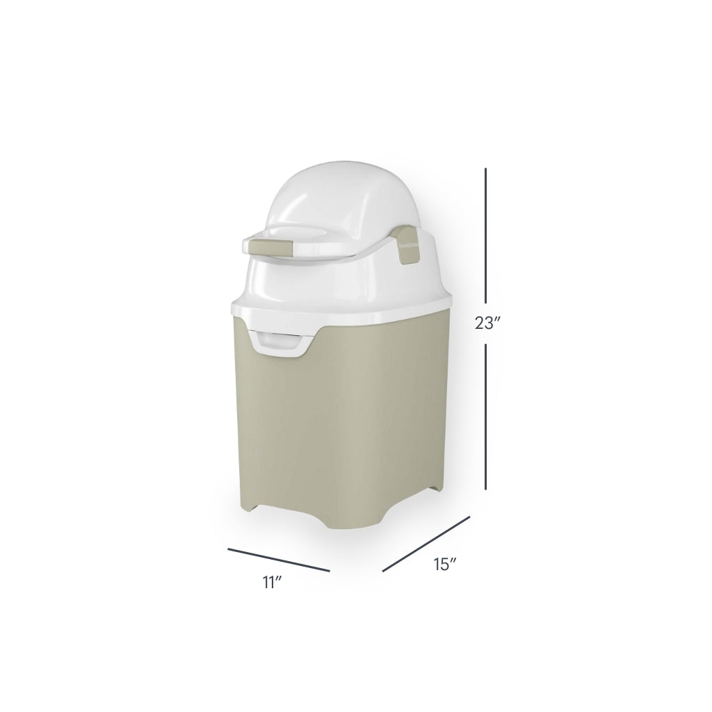 Foundations Mini Diaper Pail, Sand