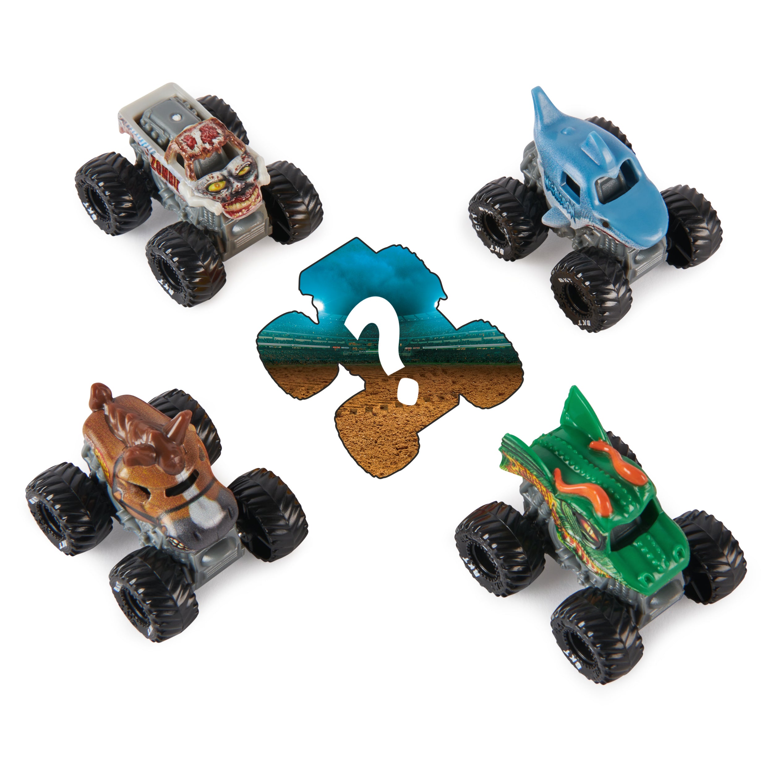 Monster Jam, Official Mini 5-Pack with Mystery Collectible Monster Truck, 1:87 Scale, Kids Toys for Boys and Girls Ages 3 and up