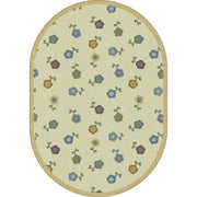 Awesome Blossom 5'4" x 7'8" Oval area rug in color Soft
