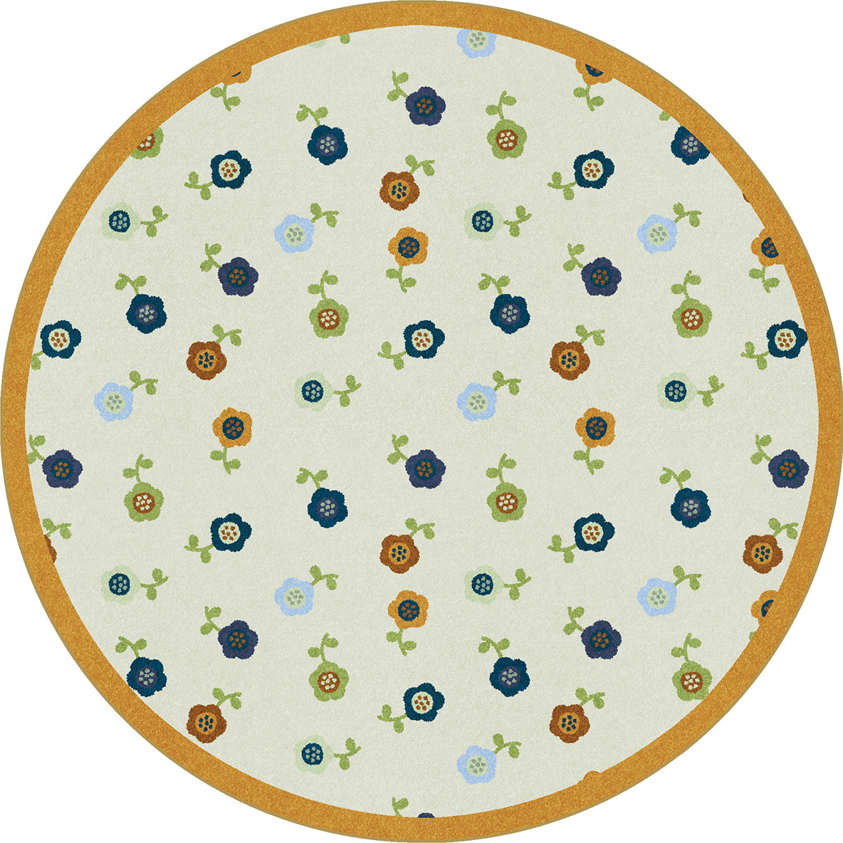 Awesome Blossom 7'7" Round area rug in color Bold