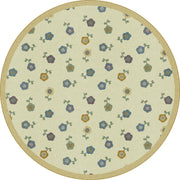 Awesome Blossom 5'4" Round area rug in color Soft