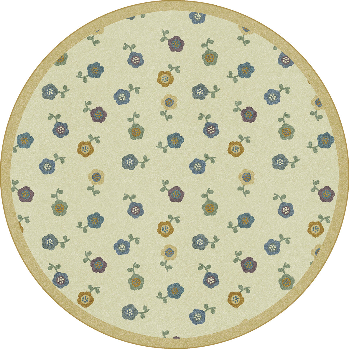 Awesome Blossom 13'2" Round area rug in color Soft