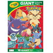 Crayola Pokémon Giant Coloring Pages, Kids Coloring Activities, Gift for Kids, Ages 3, 4, 5, 6