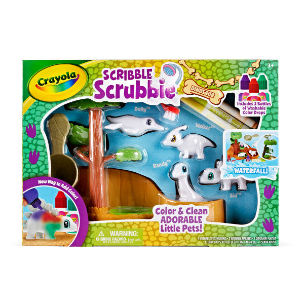 Crayola Scribble Scrubbie Pets Dinosaur Waterslide, Dinosaur Toys, Walmart Exclusive, Gift for Kids, Ages 3, 4, 5, 6