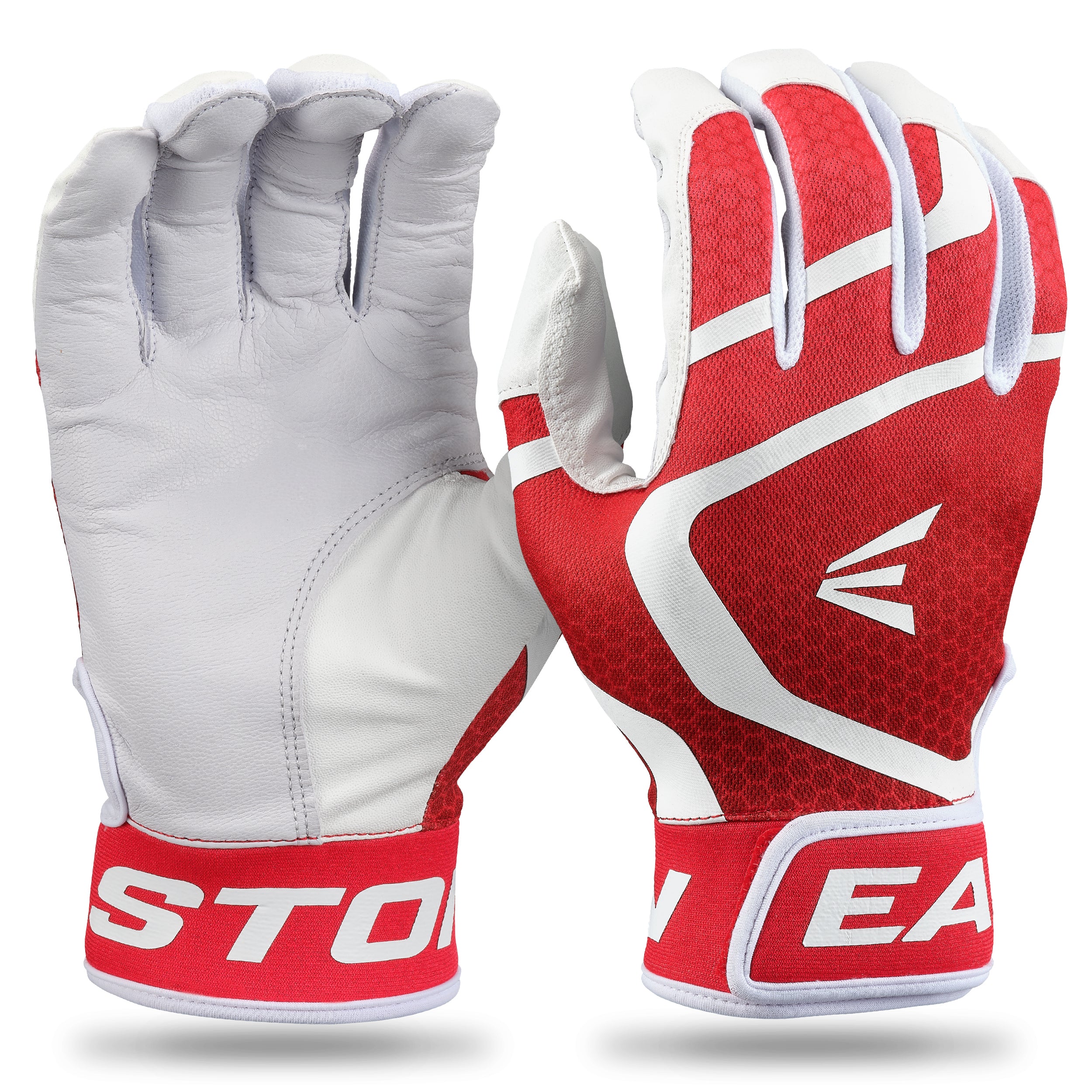 Easton Adult Mav Gt Batting Gloves - Small - White/Red