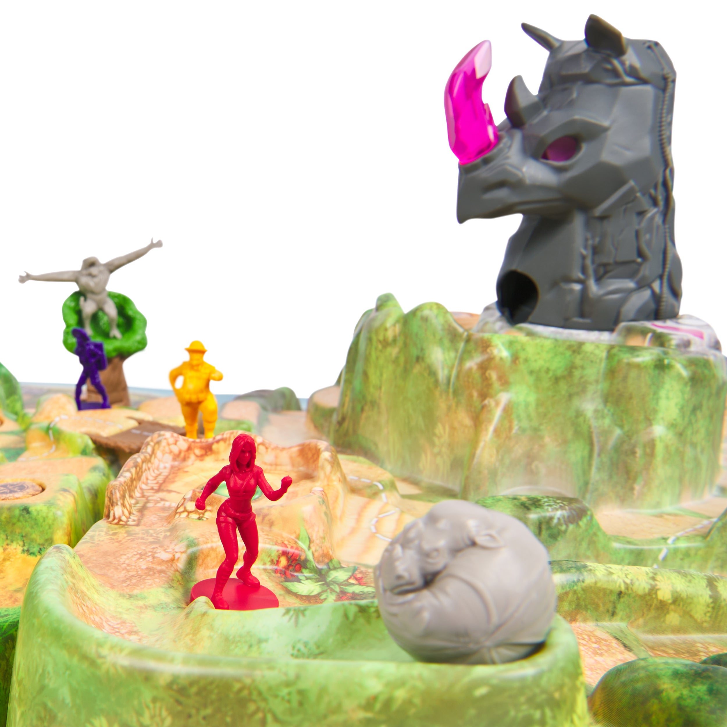 Spin Master Games, Jumanji Stampede, 3D Adventure Cooperative Board Game, for Fans of the Jumanji Movies, Face Off Against Jungle Emergencies, 2-4 Players, for Ages 8 & Up
