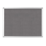 MasterVision Ayda Gray Felt Bulletin Board, 24" X 36", Aluminum Frame