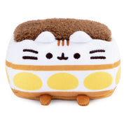 GUND Pusheen Tiramisu Plush Squishy, Stuffed Animal for Ages 8 and Up, White/Brown, 4”