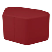 Pro Series Upholstered Petal Ottoman 18" Height - Crimson