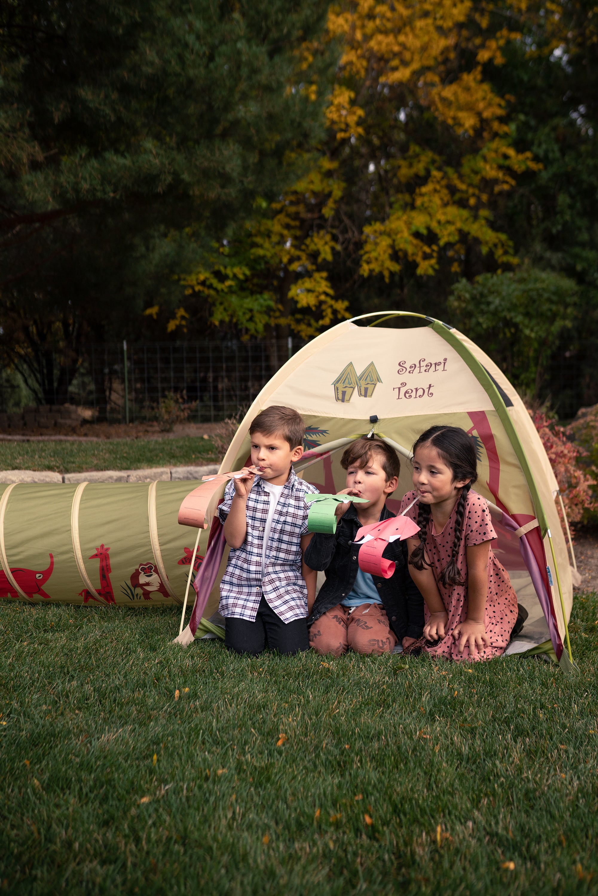 Jungle Safari Tent and Tunnel Combo
