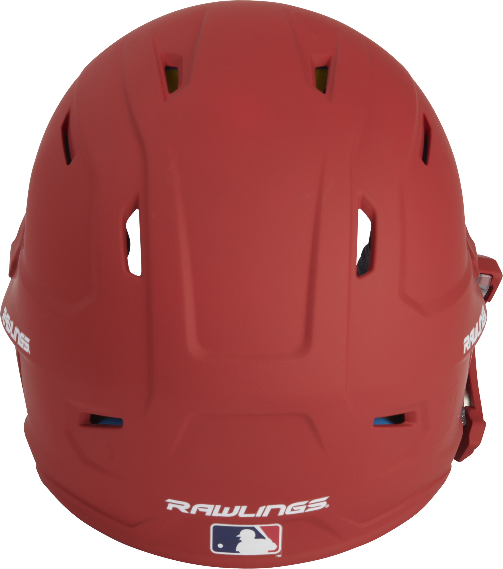Rawlings Mach Adjust With Lhb Extension Matte Senior Batting Helmet - Scarlet