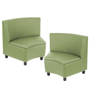 Kid Comfort Collective Modular Wedge Chairs, 2-Piece - Fern Green