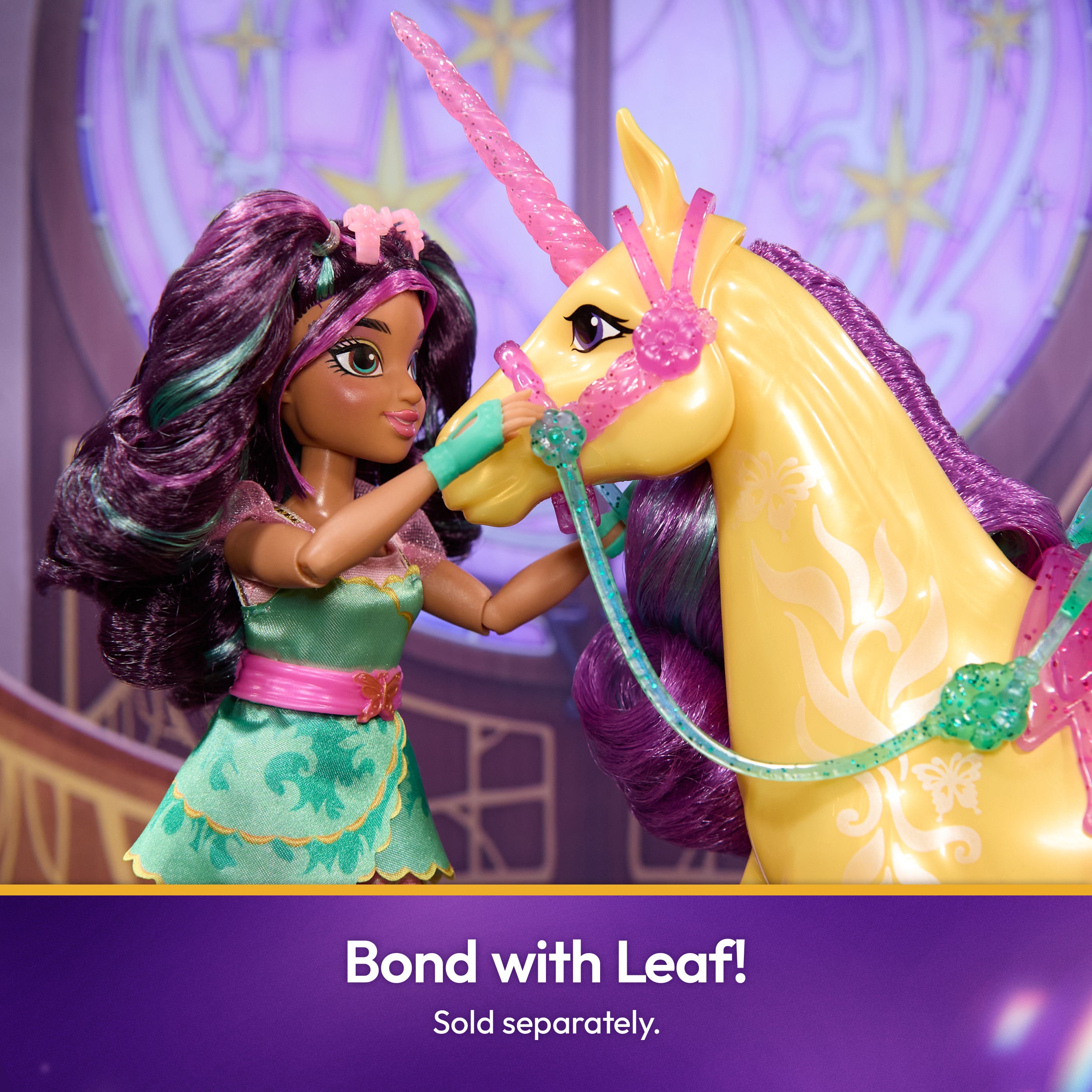 Unicorn Academy, Power of Friendship Ava Doll with Plushie Figure & 7 Fashion Accessories, 9.5”, Dolls & Unicorn Toys for Girls Ages 4 and up