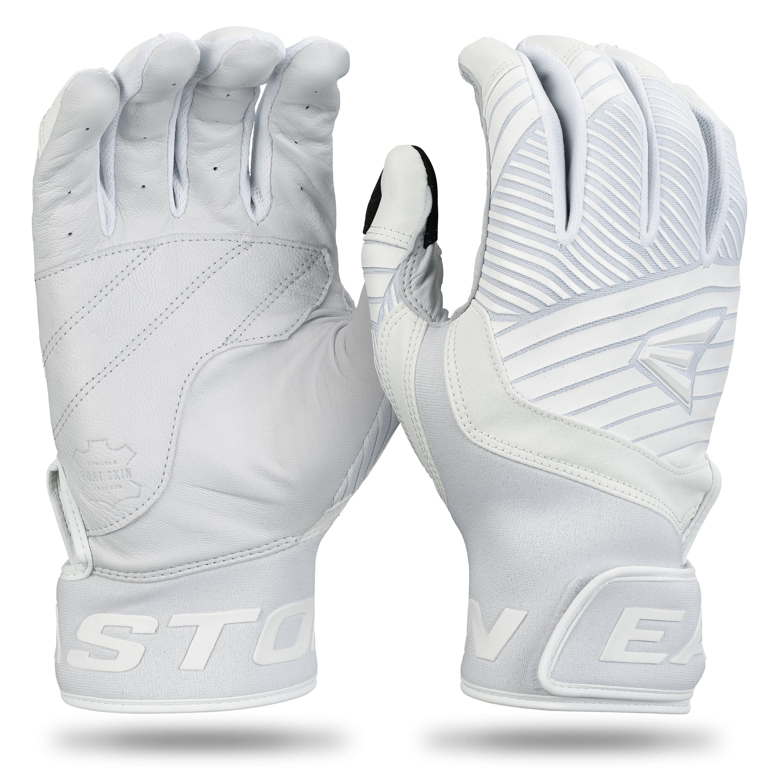 Easton Adult Walk-Off Ethos Batting Gloves - Small - Pure - White/White