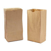 Paper Bags Size #4 -  100 per pkg, Natural / Kraft