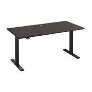 Bush Business Furniture Move 60 Series 60W x 30D Electric Height Adjustable Standing Desk in Storm Gray with Black Base - 59.45" Width x 29.37" Depth x 47.69" Height