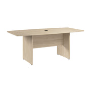 Bush Business Furniture 72-inch Office Conference Table with Wood Base in Natural Elm - 71.54" Width x 35.98" Depth x 30.33" Height