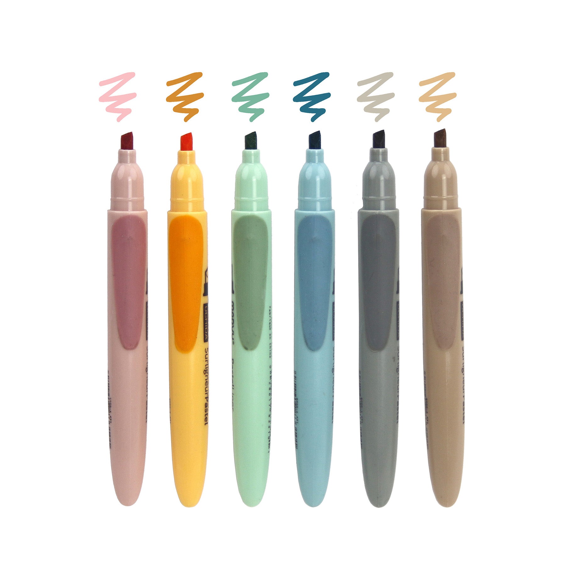 8000-6R PASTEL LINER RETRO 6PC SET