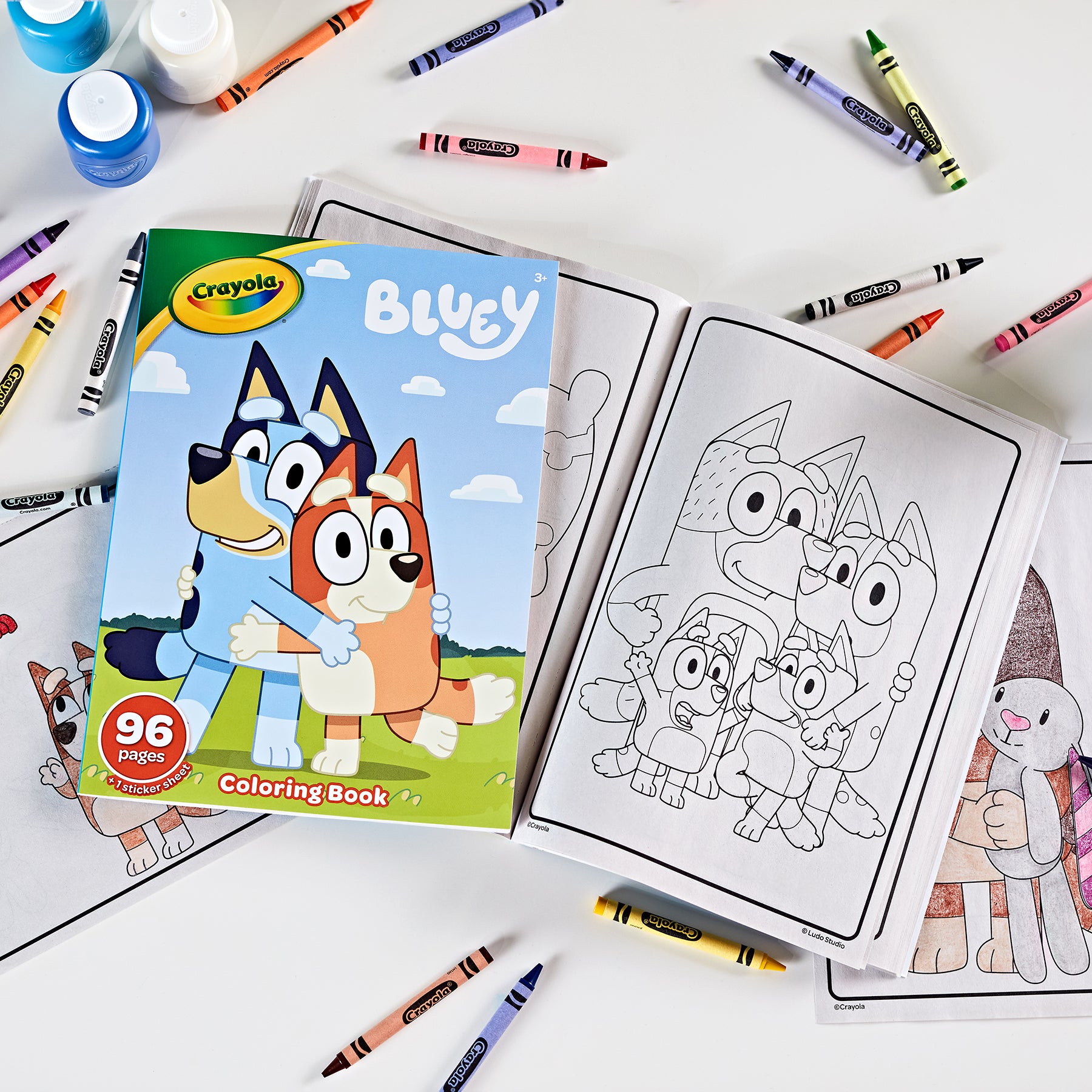 Coloring Book, 96 Pages, Bluey