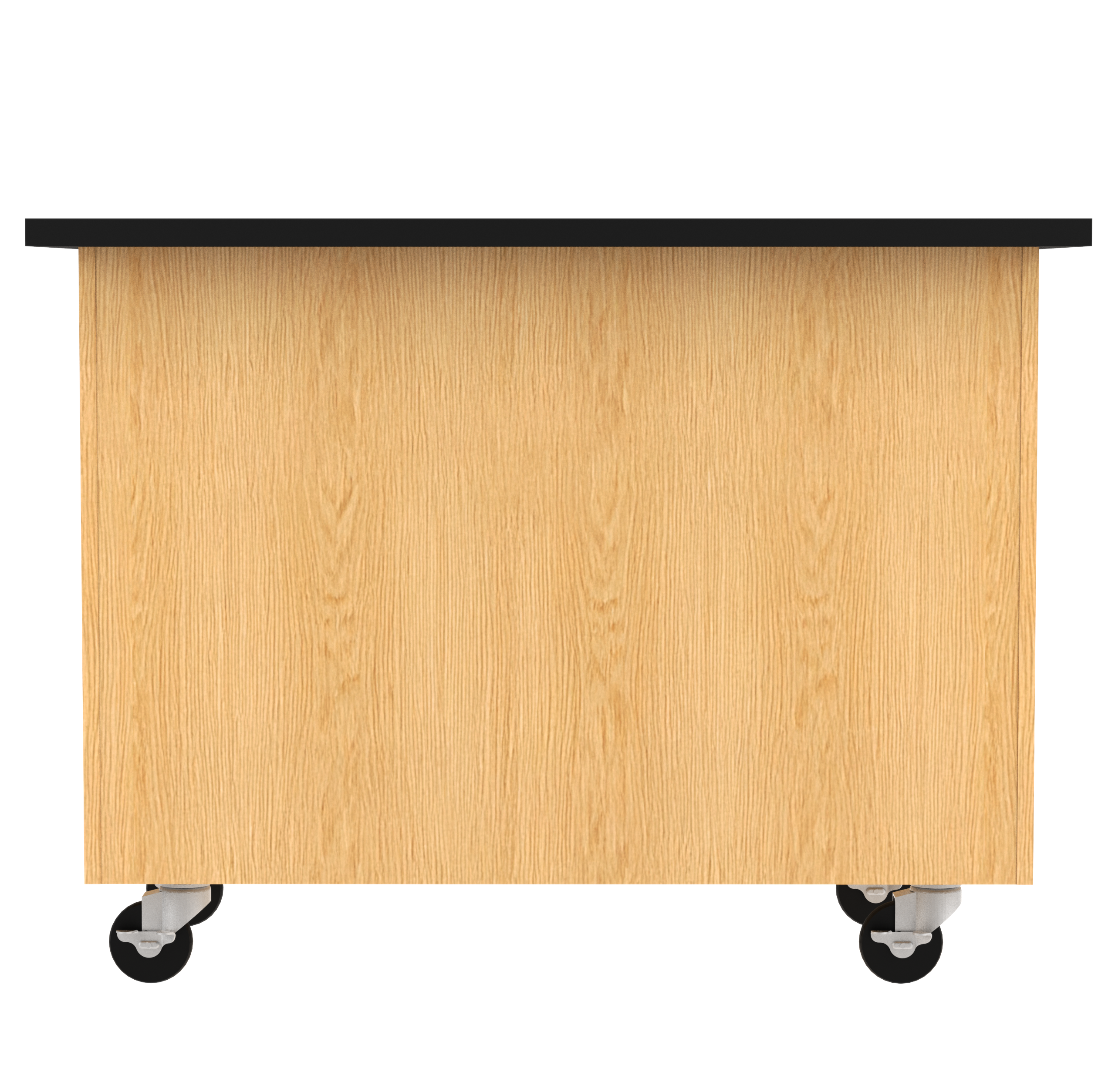 Kinetic Mobile Demo Center with Sink and Storage - Red Oak, 48"W x 28"D x 36"H
