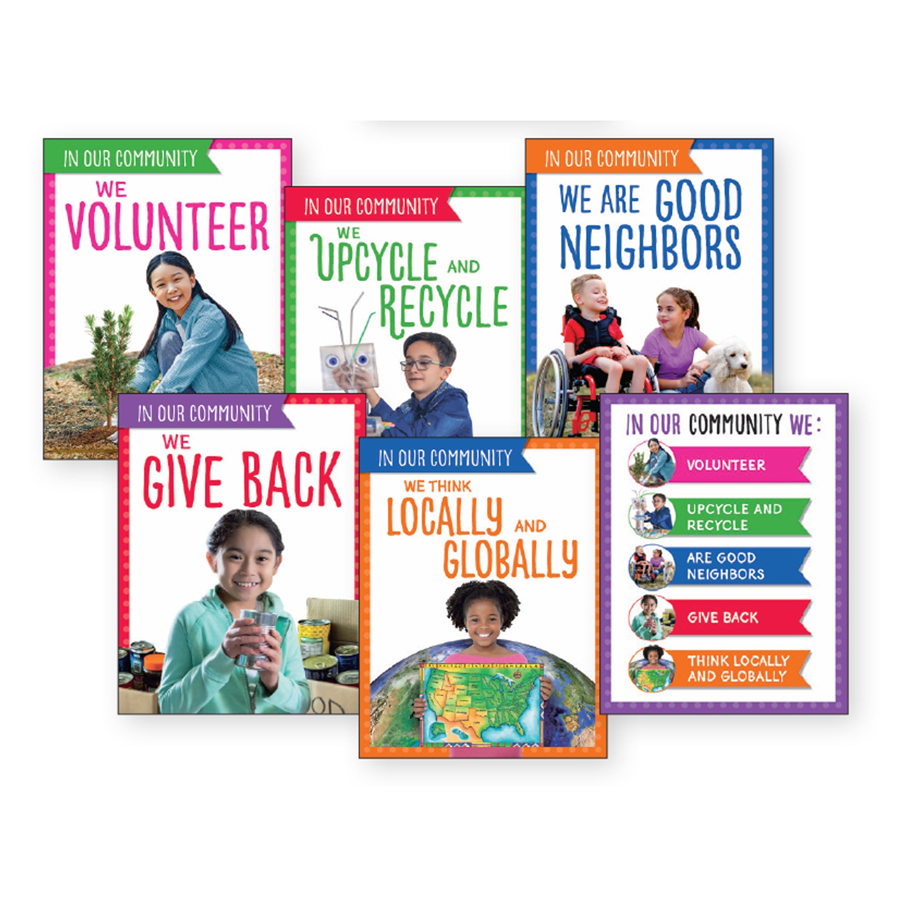 We Are a Community Classroom Poster Sets, Grades PreK–1