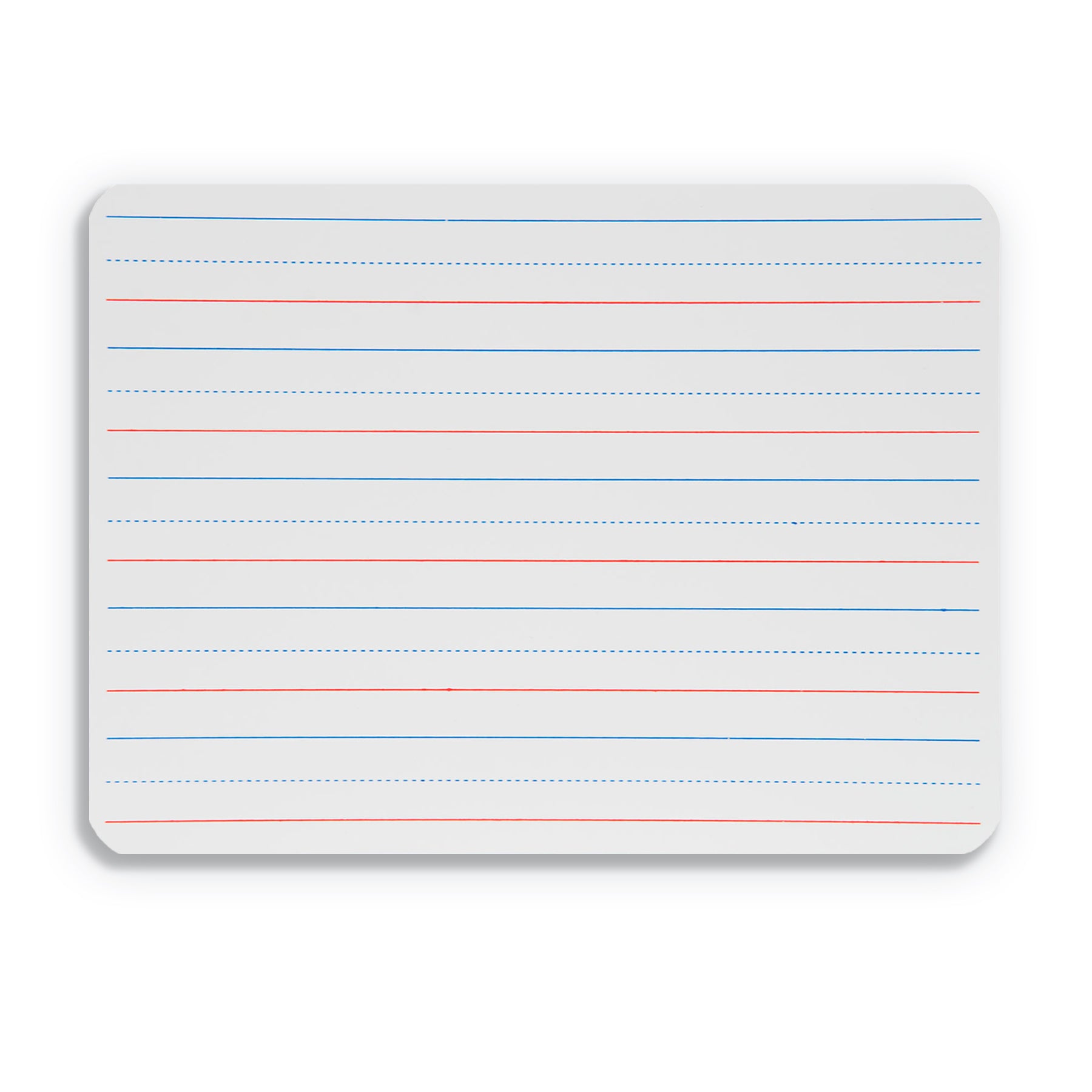 Two-Sided Magnetic Dry Erase Board, 9" x 12", Ruled, Pack of 24