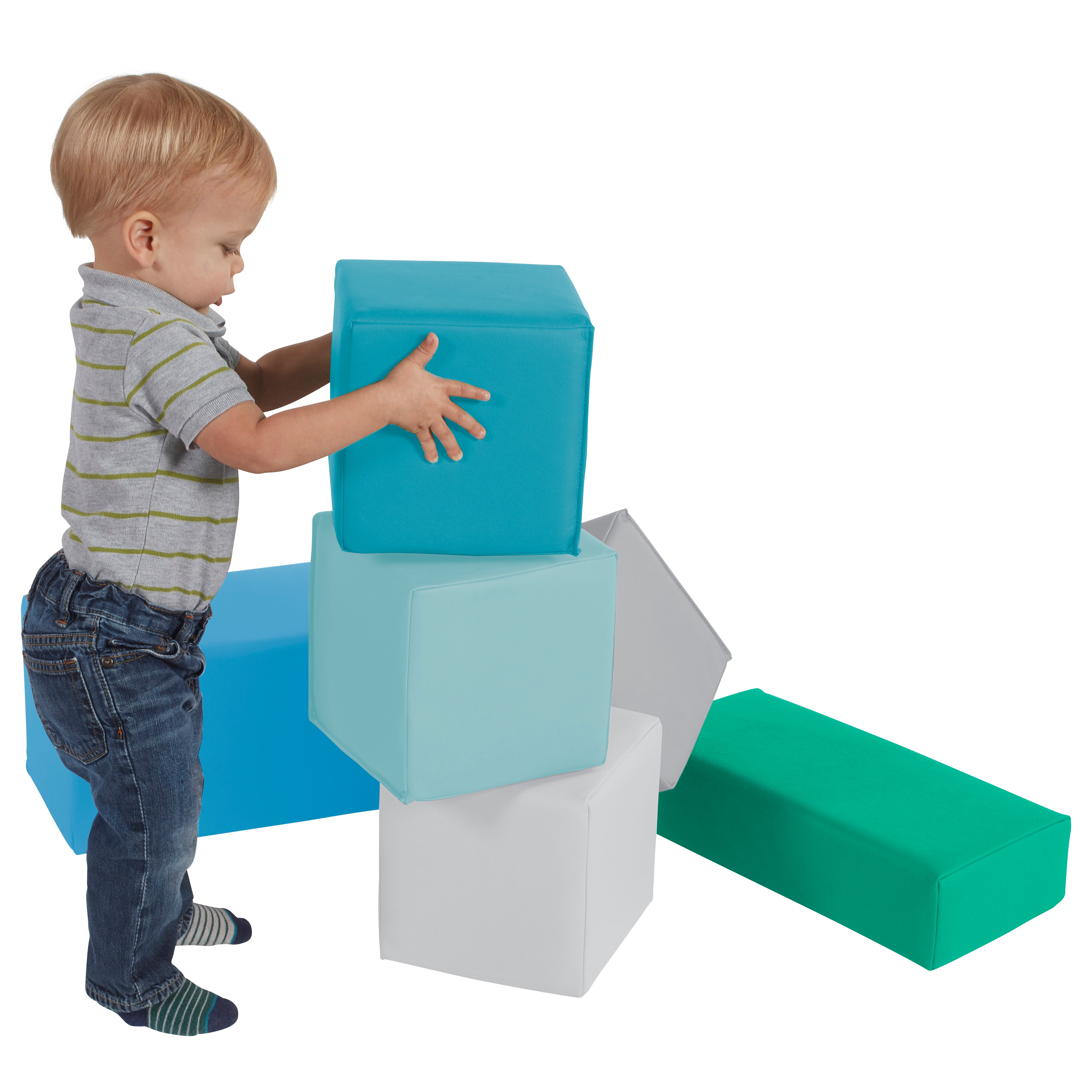 SoftScape Big Block Set, 6-Piece - Contemporary