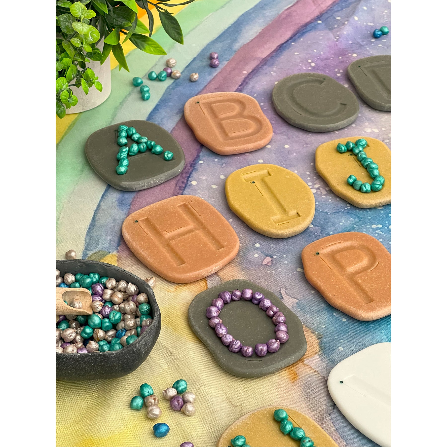 Feels-Write Uppercase Letter Stones