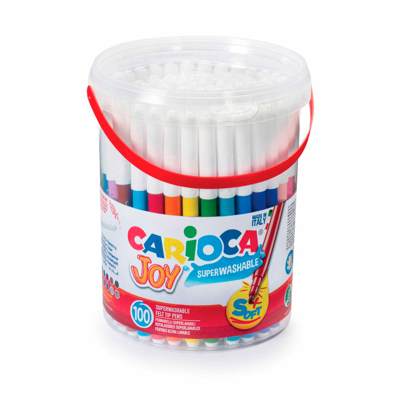 Joy Fine Tip Felt Tip Washable Pens Box - 100 Pieces