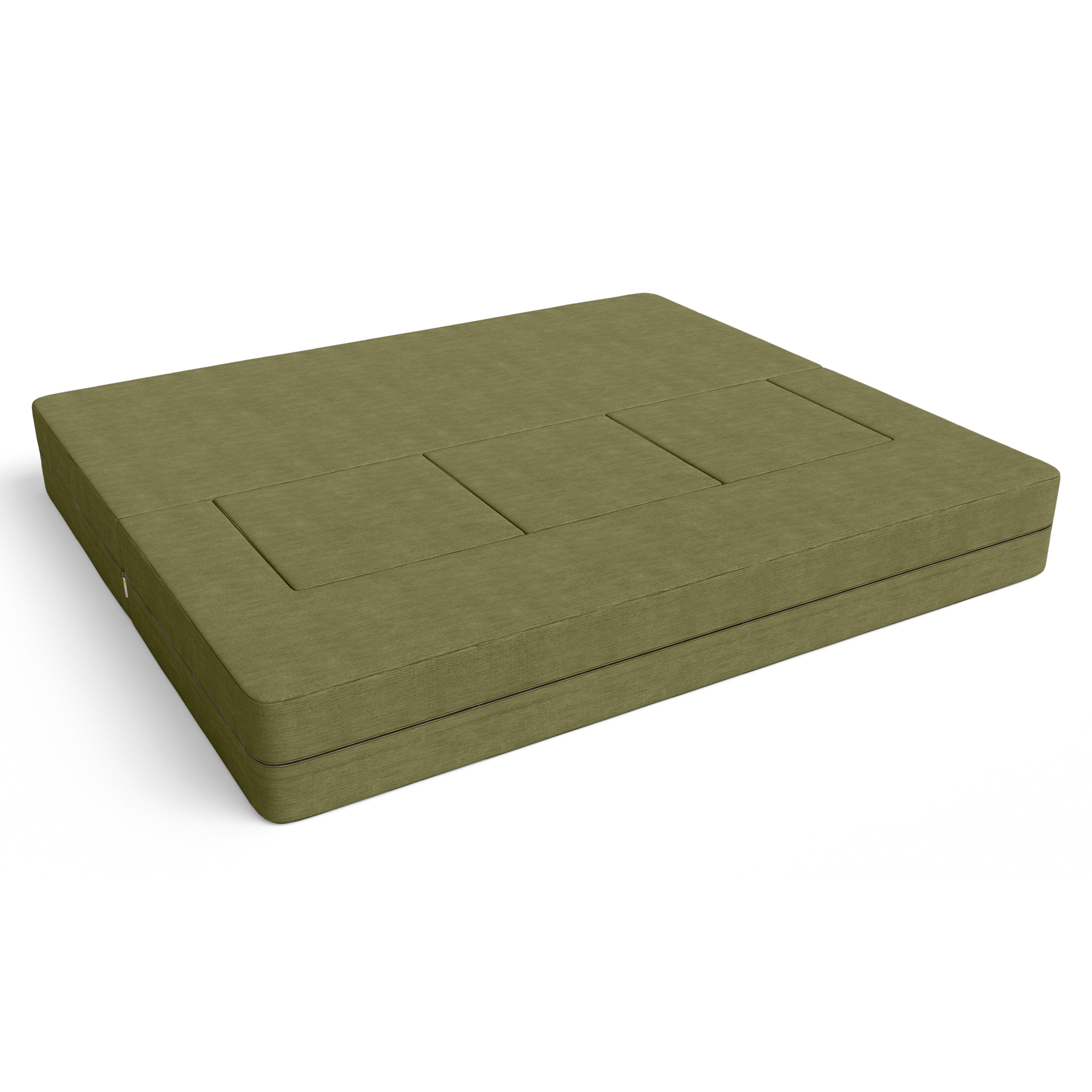 Jaxx Zipline Kids Modular Loveseat & Ottomans/Fold Out Lounger, Lime