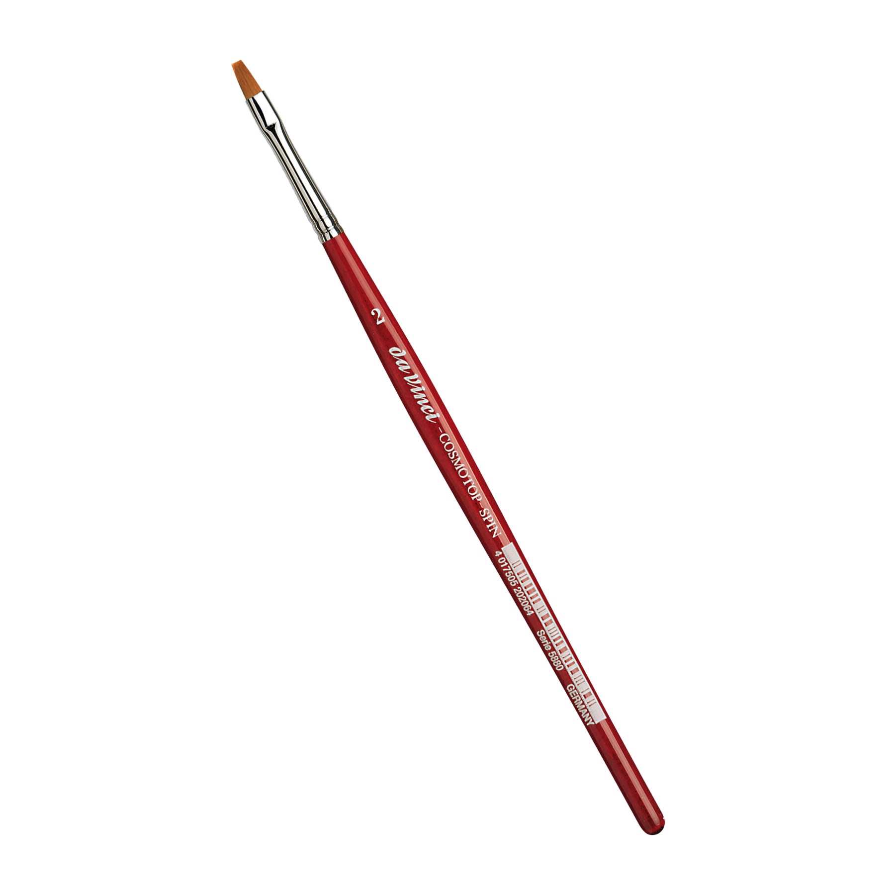 COSMOTOP-SPIN Silkpainting Brush, Synthetic, Watercolor, Flat, Size 2