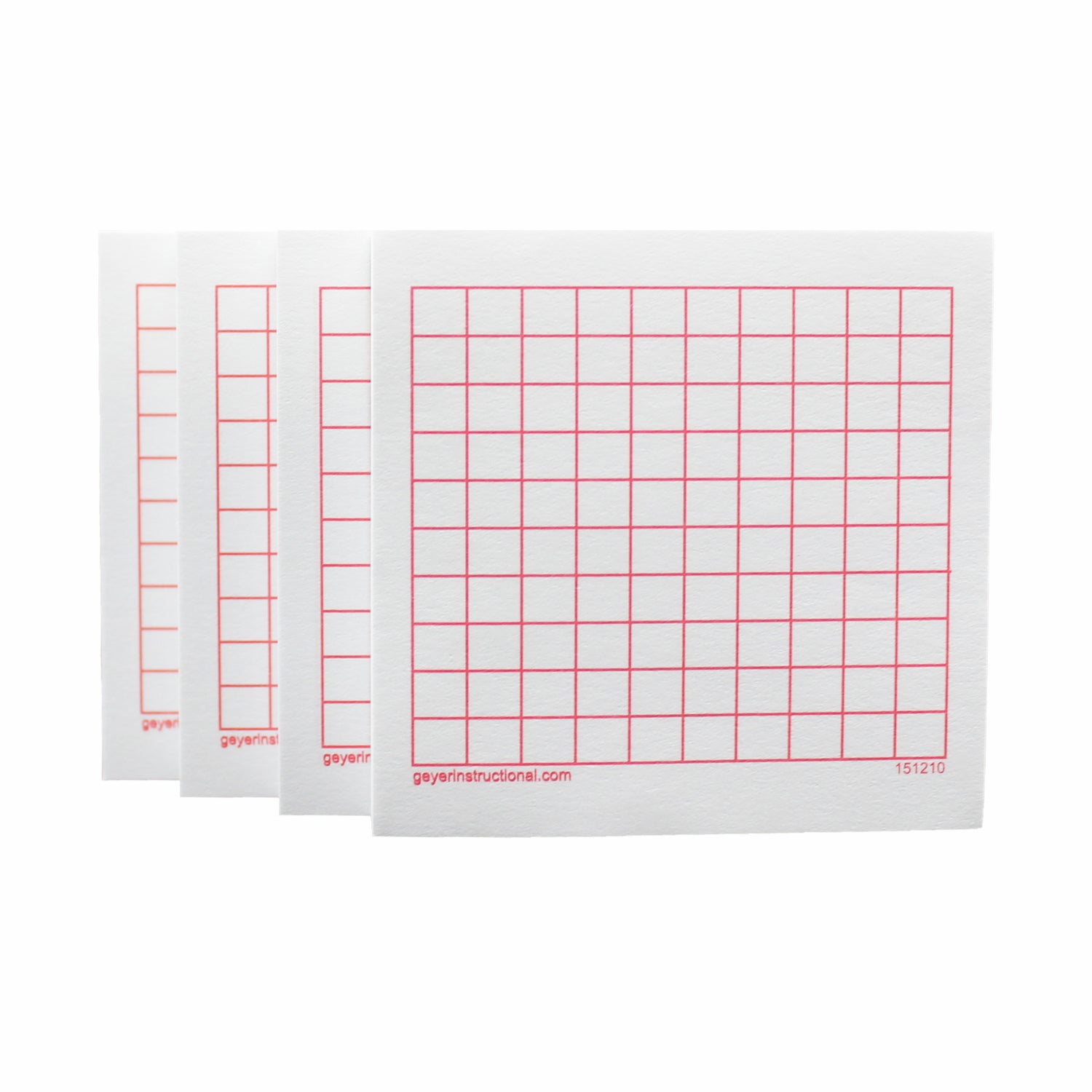 Graphing 3M Post-it® Notes,10 x 10 Grid, 4 Pads