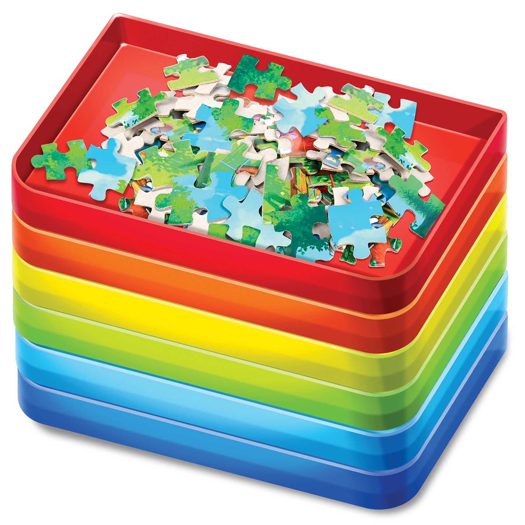 Puzzle Sorting Trays, Set of 6