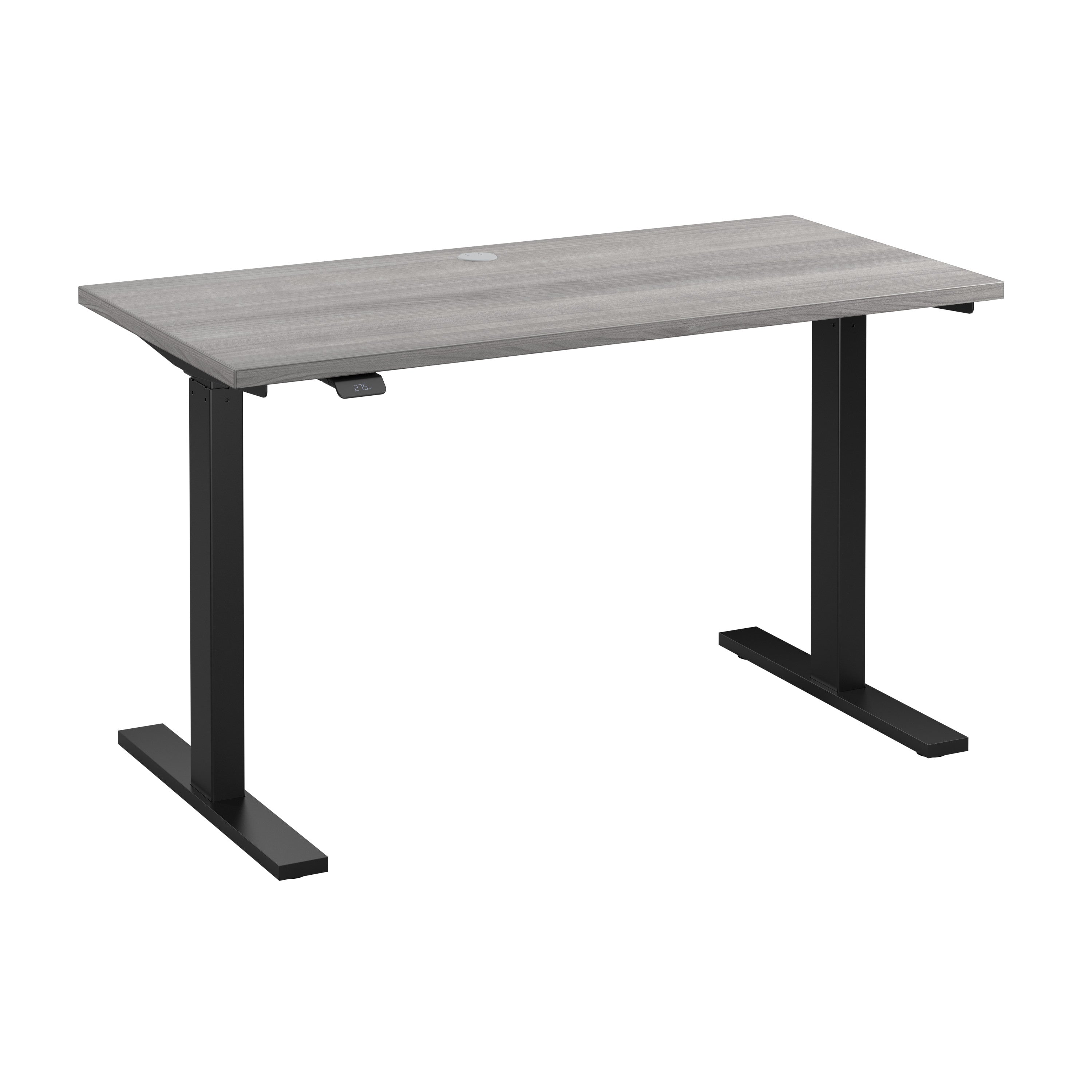 Bush Business Furniture Move 60 Series 48W x 24D Electric Height Adjustable Standing Desk in Platinum Gray with Black Base - 47.6" Width x 23.62" Depth x 47.69" Height
